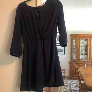 Lush faux wrap dress
